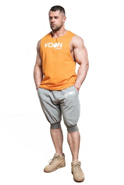 Mens muscle shirt orange