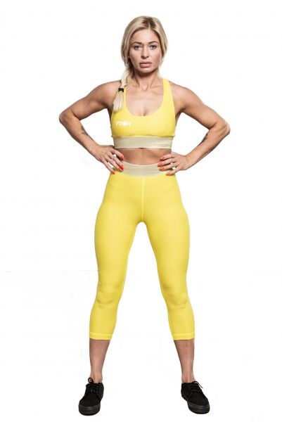 Woman leggins set yellow